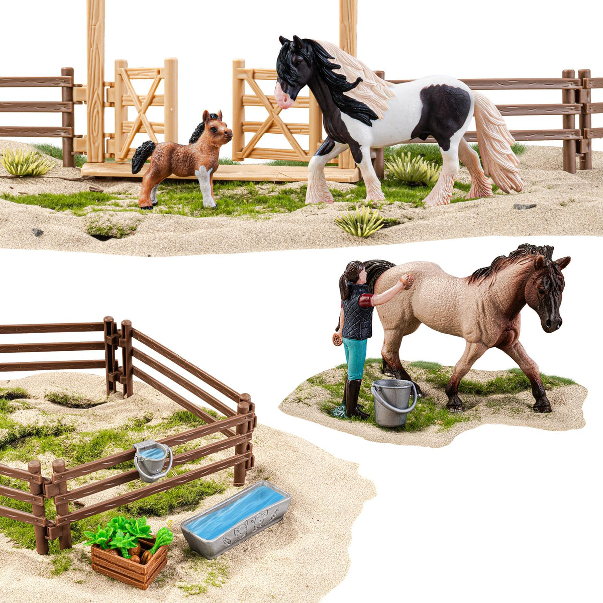 THINKBAY gift ready horse set: great for Easter baskets and newborn-style play.
