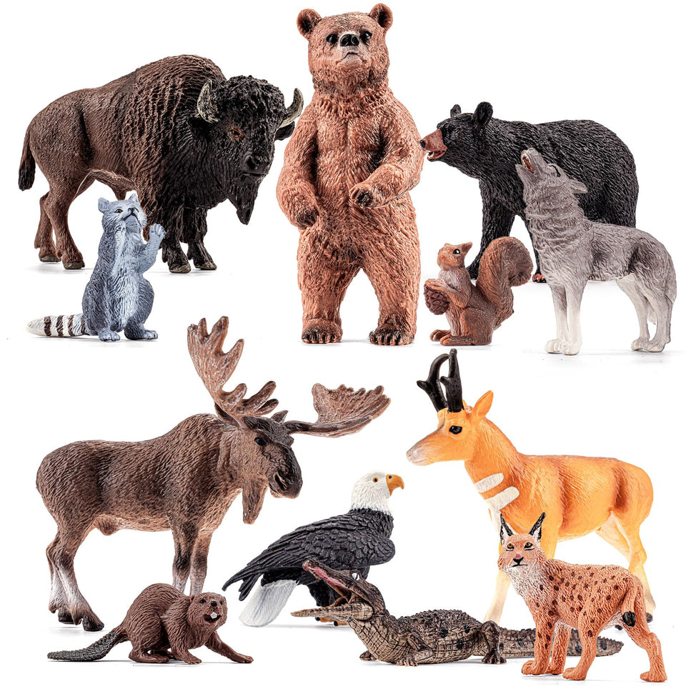 ThinkBay crocodile figurine perfect for imaginative play and durable classroom display.