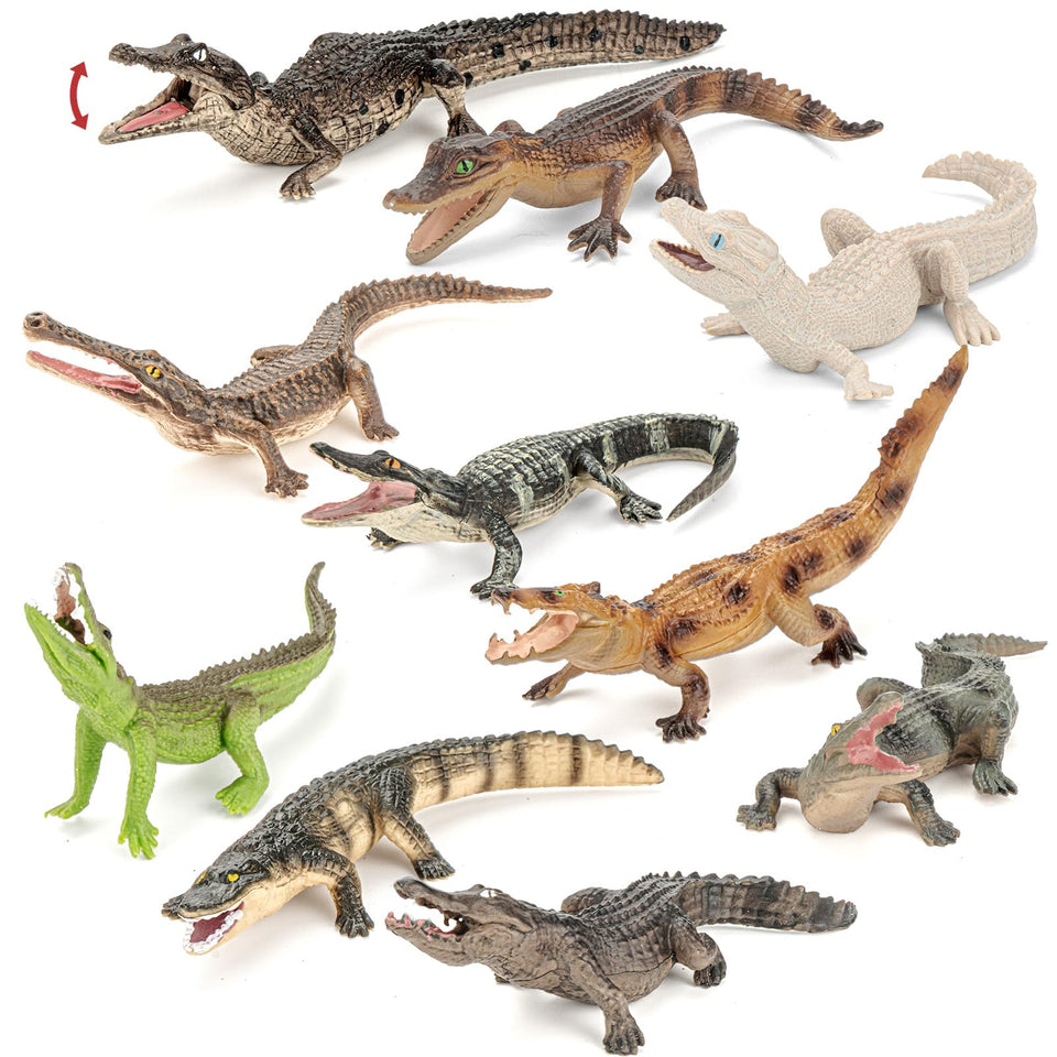 ThinkBay Nile crocodile figures for imaginative play and classroom display