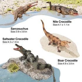 ThinkBay white caiman toy as a striking display piece and play companion