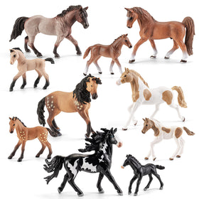 THINKBAY horse figures family set for imaginative play and creativity.