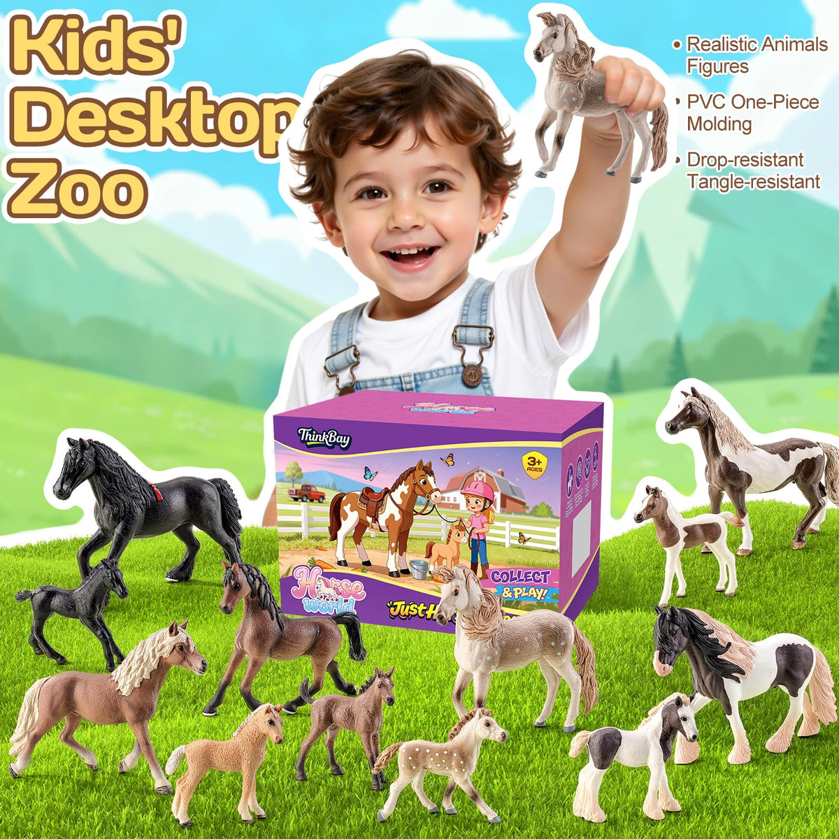 THINKBAY horse toys great as party favors and gifts for young horse lovers.