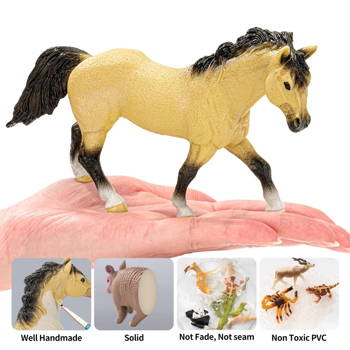 THINKBAY Pinto horse figurine sparks creativity in stories and crafts