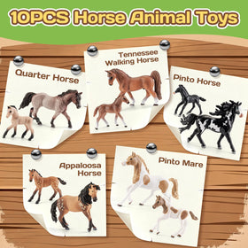THINKBAY quarter horse figurine for realistic pretend play and storytelling.