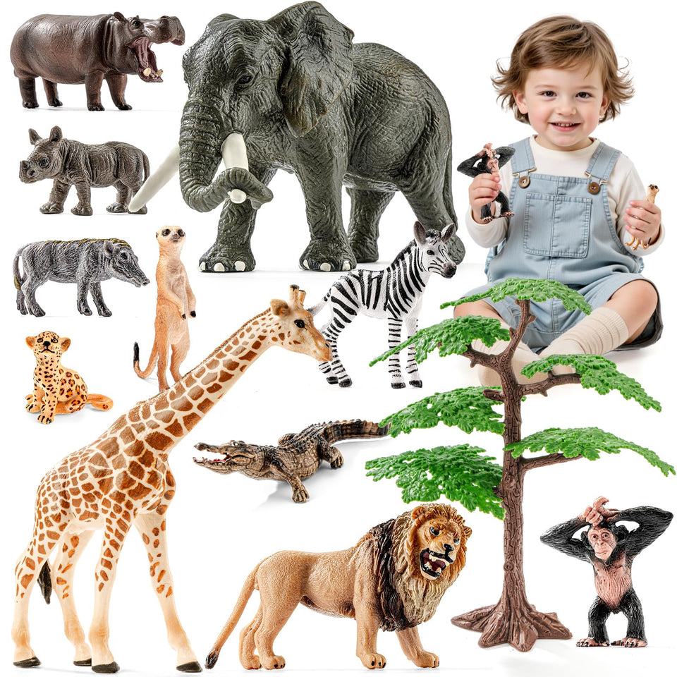 Thinkbay safari lion figure for imaginative play and wildlife learning adventures.