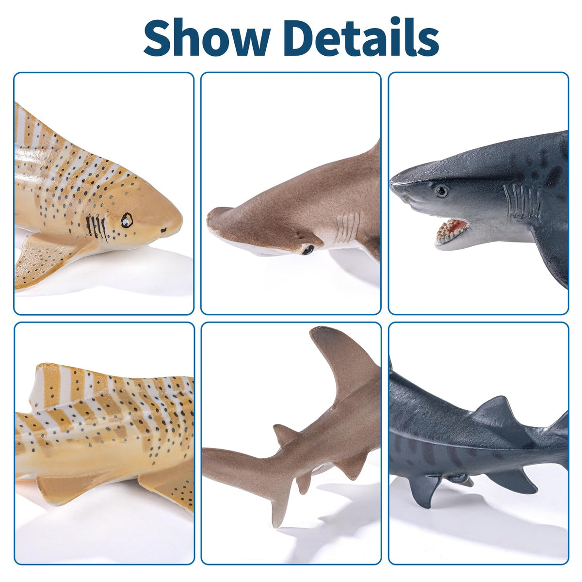 ThinkBay Blue Shark toy for classroom demos and home decor