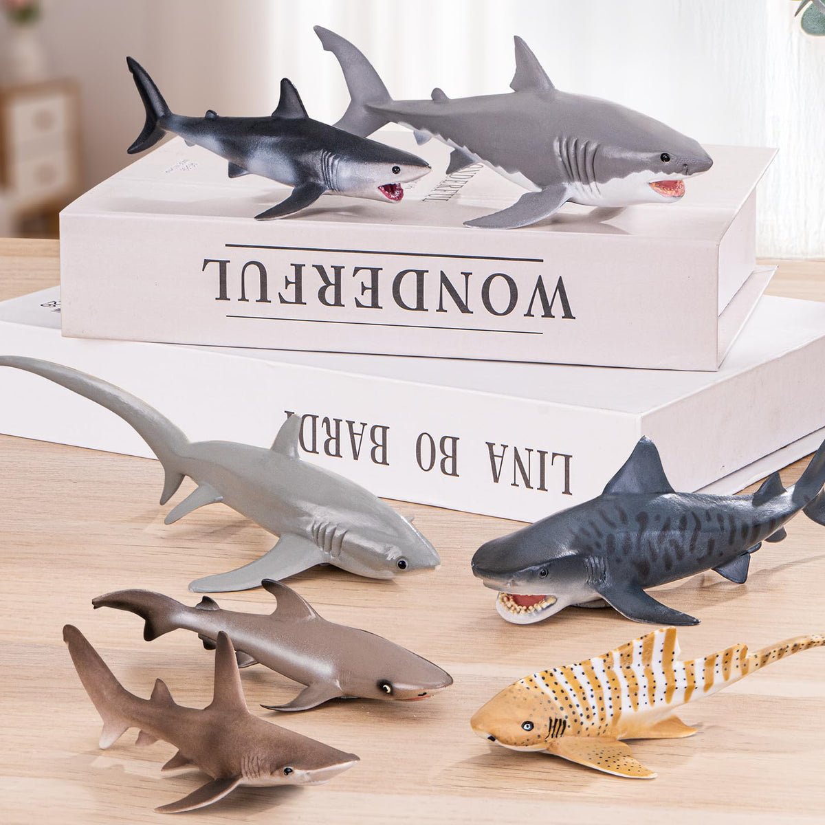 ThinkBay Spotted Shark toy for imaginative scenes and party favors