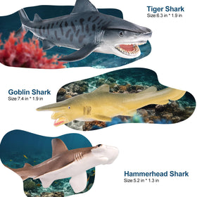 ThinkBay Tiger Shark toy for creative play and party decorations