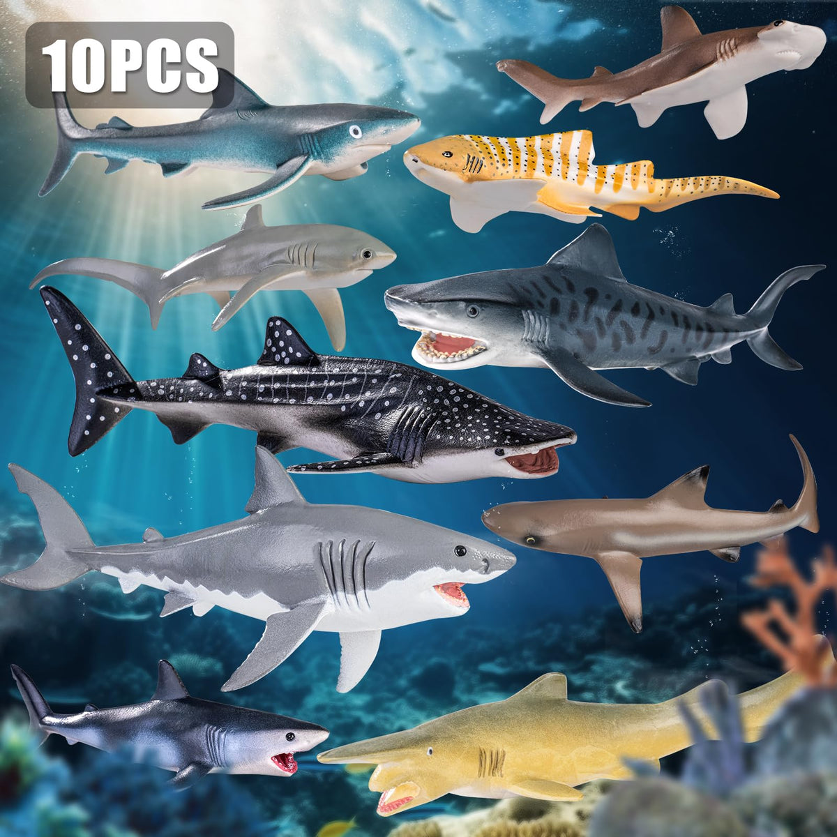 ThinkBay Whale Shark toy for bath time and imaginative ocean play