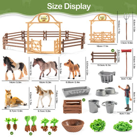 THINKBAY stable accessories: feeding tools and cleaning items for authentic barn role-play.