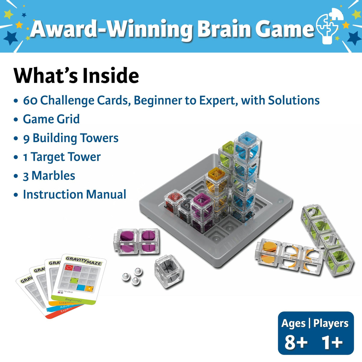 ThinkFun Gravity Maze build and play encourages collaboration and turn-taking.