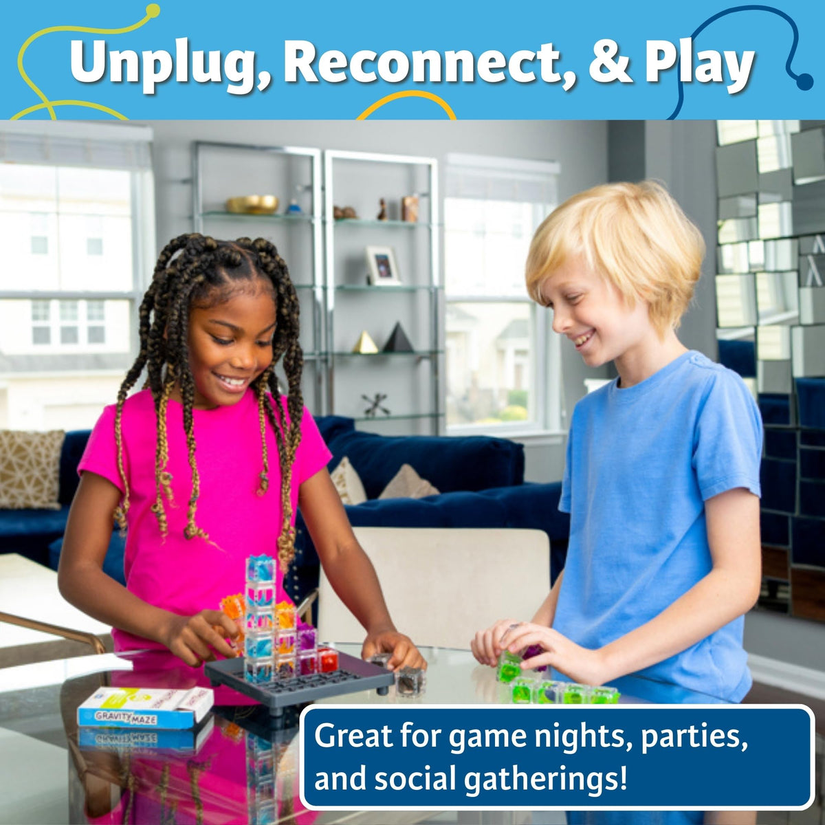 ThinkFun Gravity Maze challenges 60 provide progressive problem-solving opportunities.