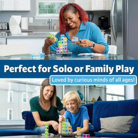 ThinkFun Gravity Maze target piece anchors challenges and guides solution paths.