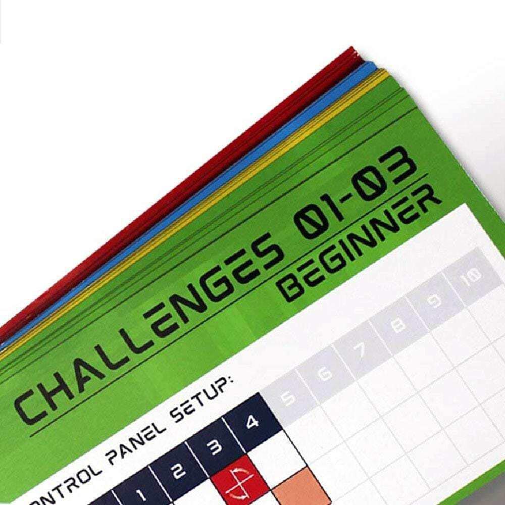 ThinkFun Hacker movement tiles demonstrate planning trajectories to complete challenges