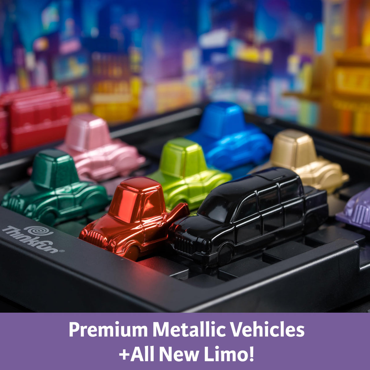 ThinkFun Rush Hour Deluxe updated packaging shown for unboxing