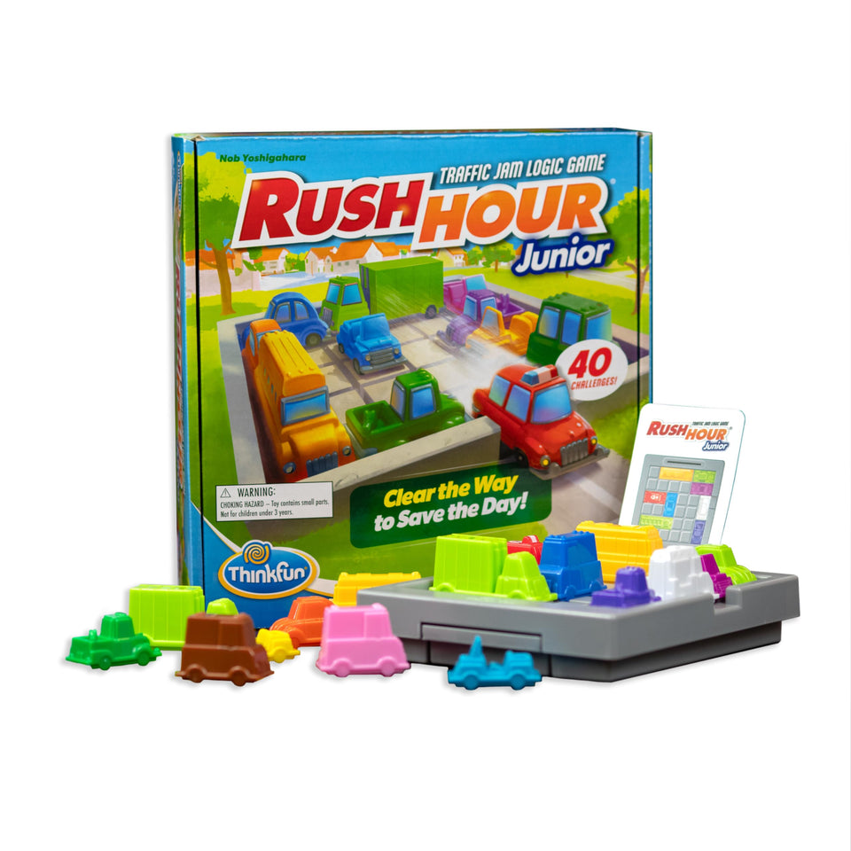 ThinkFun Rush Hour Jr. ice cream truck blocks the path to boost planning skills