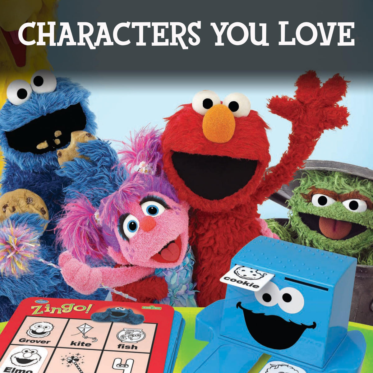ThinkFun Sesame Street Zingo tile matching boosts early language practice.