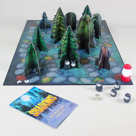 ThinkFun Shadows In The Forest glow-in-the-dark die adds suspenseful twists.