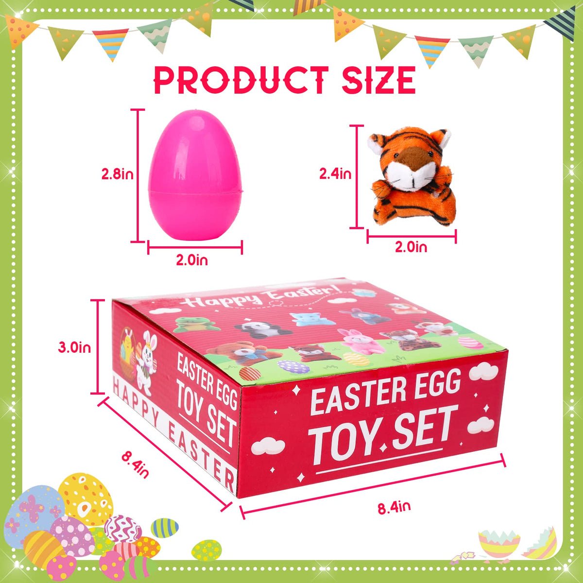 ThinkMax close-up of plush animals inside eggs for soft textures