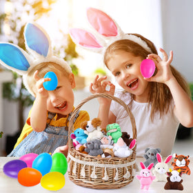 ThinkMax eggs can hold candy, coins, or small toys.