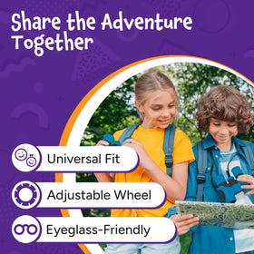 Think Peak kids' binoculars are waterproof for year-round outdoor learning and play.
