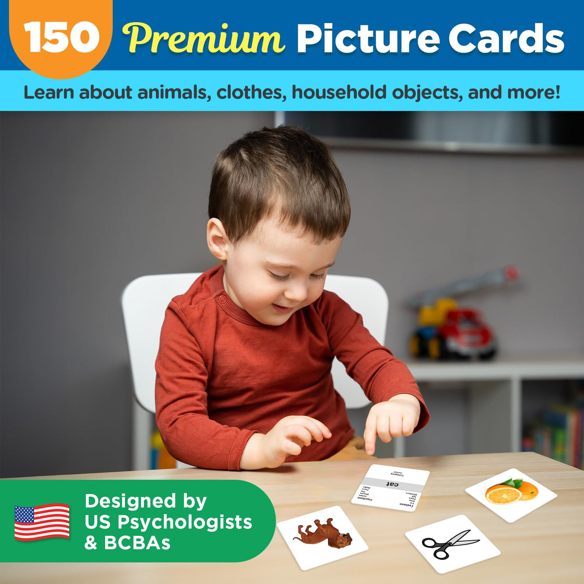 ThinkPsych First Nouns Picture Play Cards clothes: helps describe items and routines