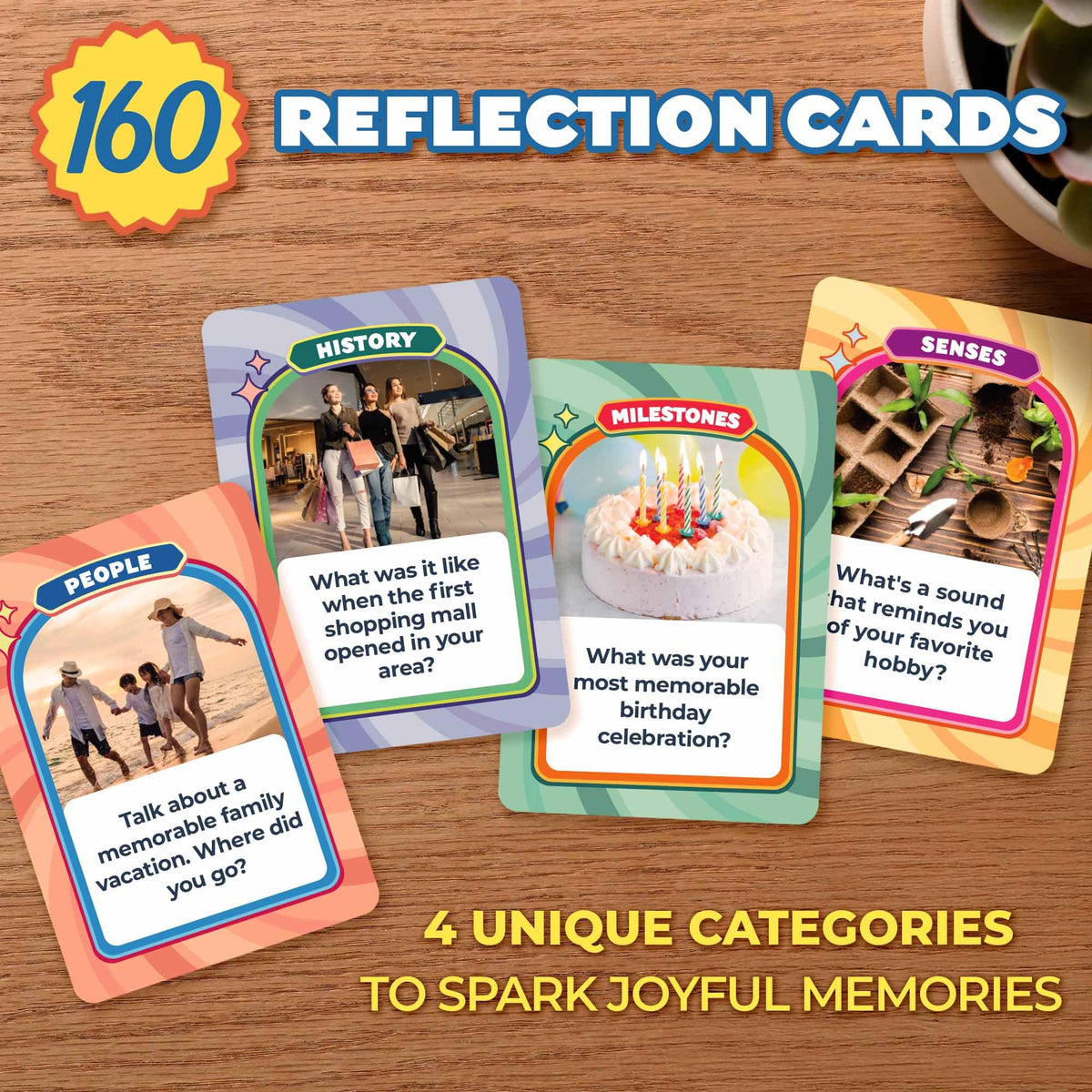 ThinkPsych Golden Memories prompt 01 card with vivid topics for reminiscence