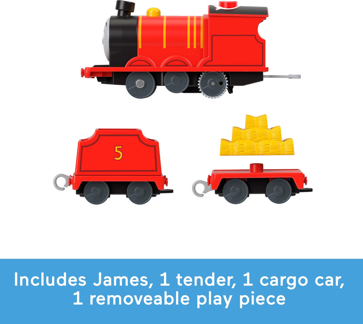 Thomas & Friends James button-press action showcasing interactive sounds.