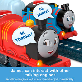 Thomas & Friends James cargo car set for loading and unloading play.