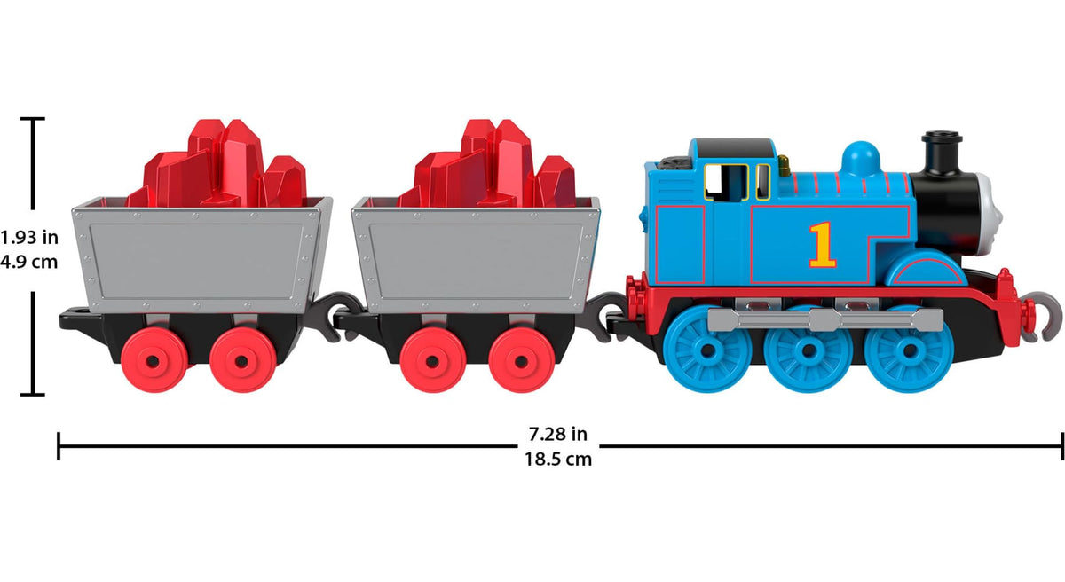Thomas & Friends red crystal cargo cars with pretend gems for storytelling