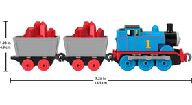 Thomas & Friends red crystal cargo cars with pretend gems for storytelling