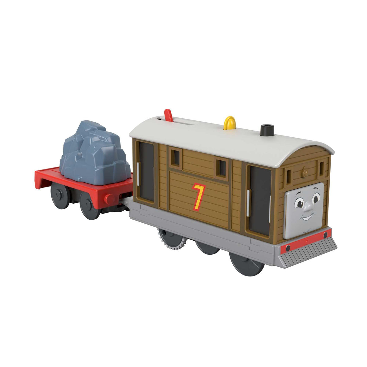 THOMAS & FRIENDS Toby motorized locomotive ready for fast, imaginative play on tracks.
