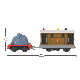 THOMAS & FRIENDS top-switch activation starts the train easily for kids.