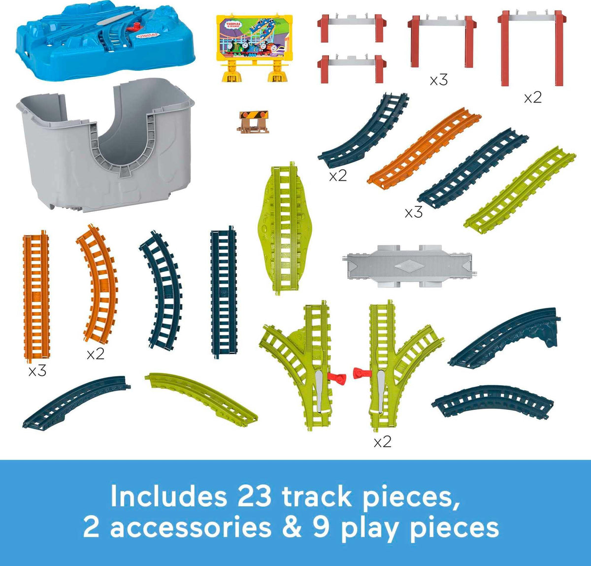 Thomas & Friends tracks compatible with other sets for expandable playtime.