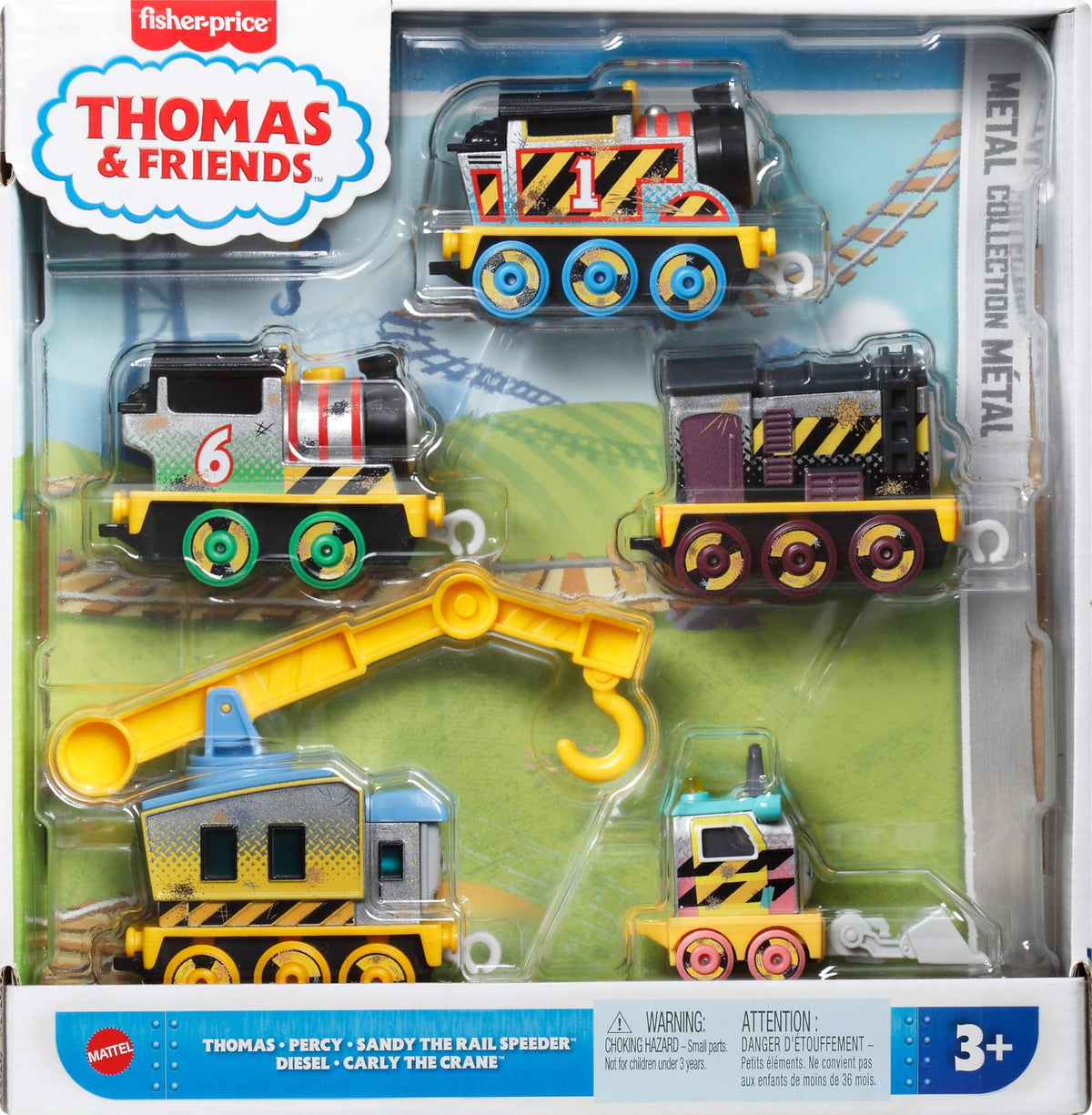 Thomas & Friends Construction Crew pack expands pretend play with multiple vehicles.