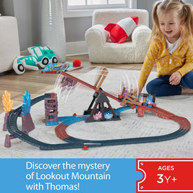 Thomas & Friends Crystal Caves detail showcases sparkling cave motifs.