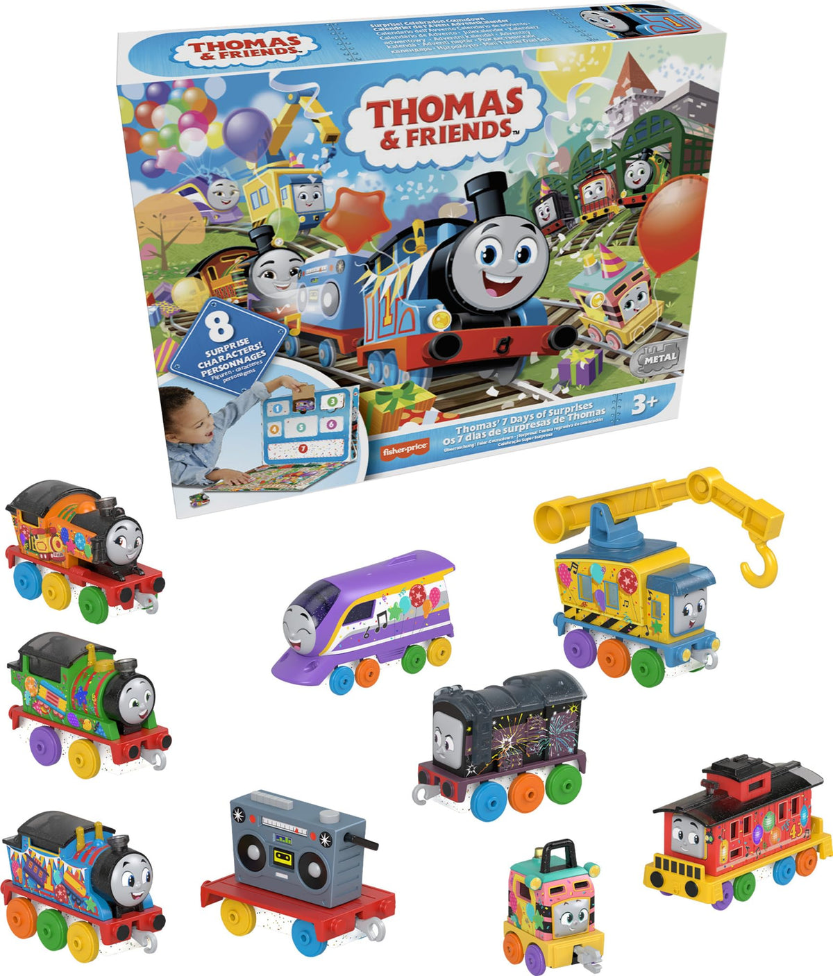 Thomas & Friends ten-piece diecast gift set for imaginative play.