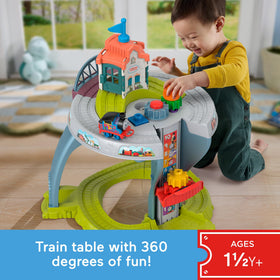 Thomas & Friends My First Train Table elevator in action for smooth lower-level access