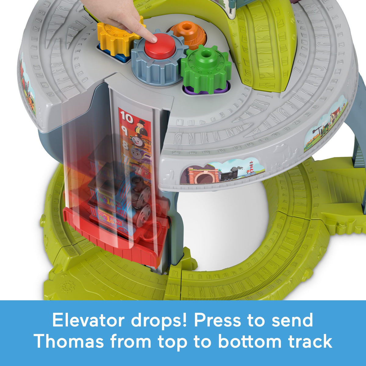 Thomas & Friends My First Train Table teeter-totter bridge encouraging dynamic play