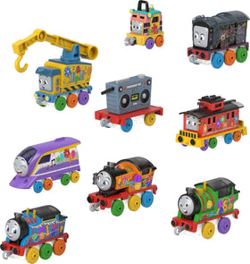 Thomas & Friends Percy celebration train in festive colors for storytelling.