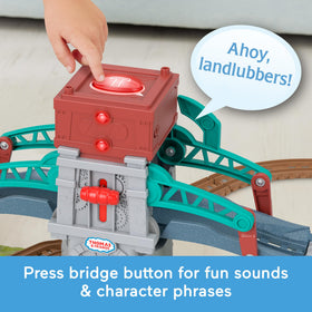 Thomas & Friends Percy engine races around the track for action-packed fun