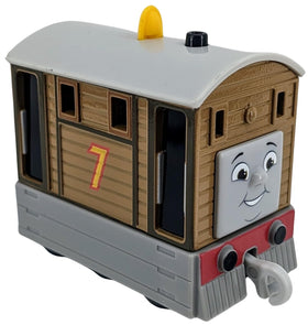 Thomas & Friends Toby diecast train, front view, ideal for imaginative play.