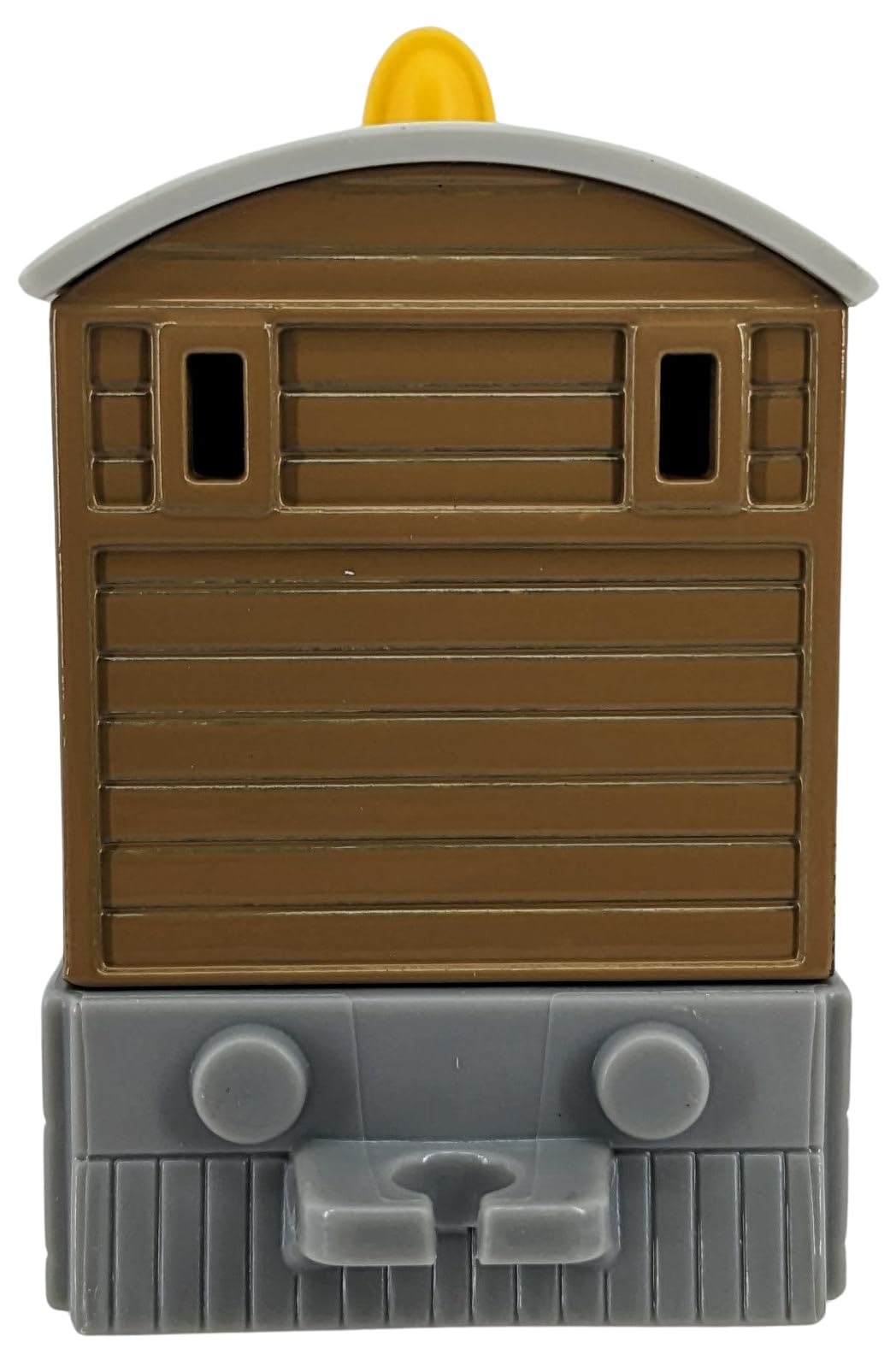 Thomas & Friends Toby diecast train, rear view showing sturdy build.
