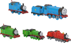 Thomas and Friends two large die-cast engines on track
