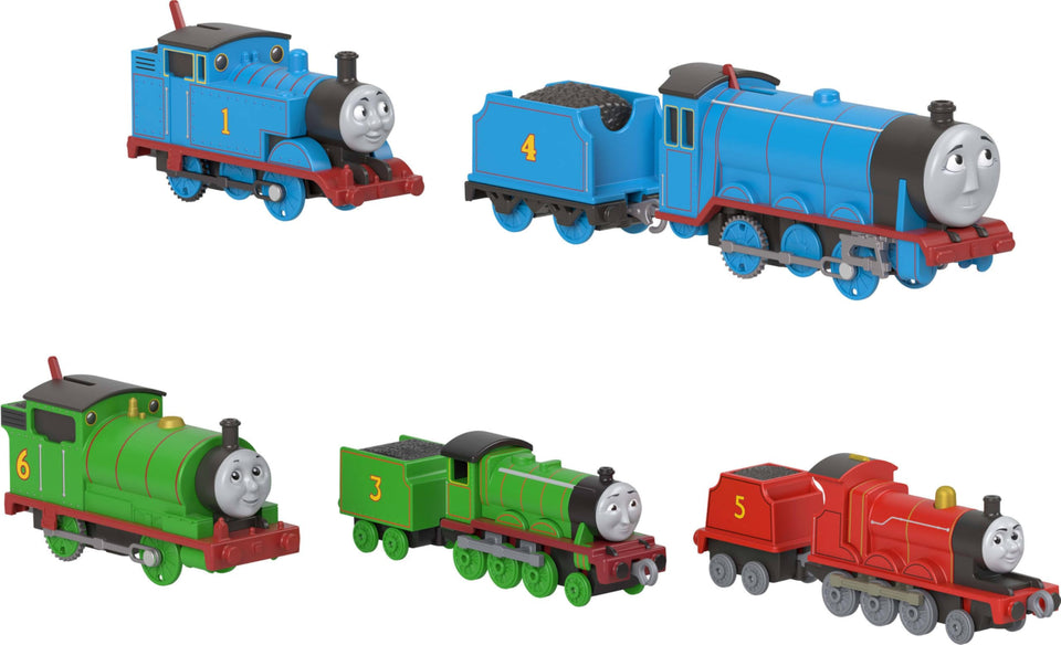 Thomas and Friends two large die-cast engines on track