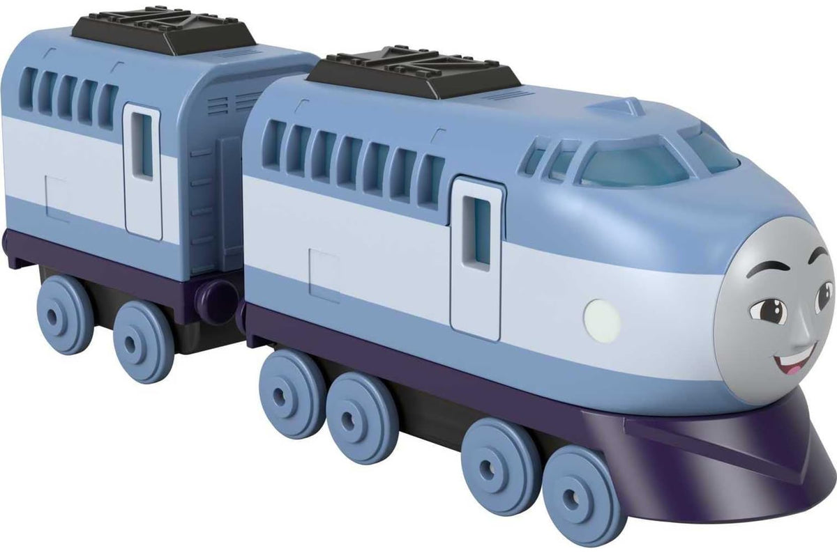 Thomas & Friends track-compatible engine fits on any track.