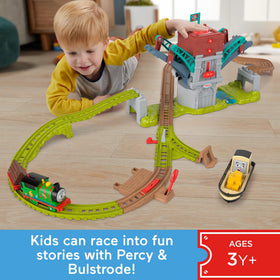 Thomas & Friends Which-Way Bridge button triggers sounds for interactive play