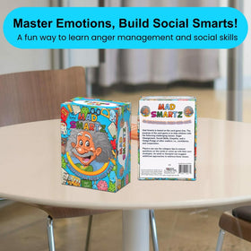 Thought-Spot Mad Smartz instruction cards guiding adults in classroom or therapy settings.