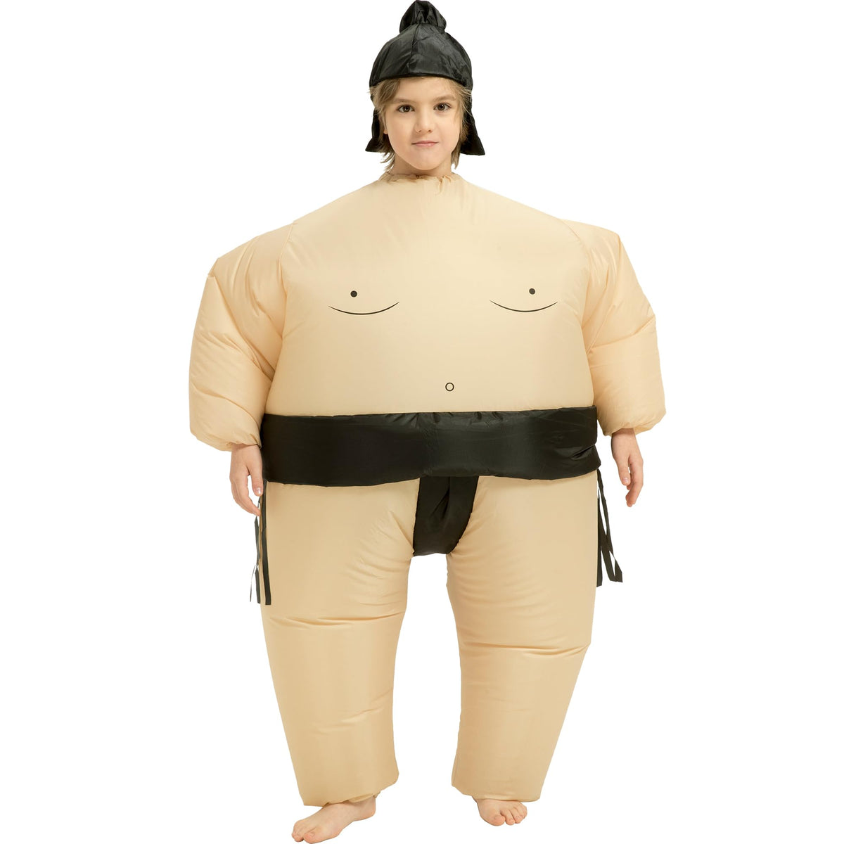 Threadsorcery inflatable sumo costume for kids, quick inflate for easy playtime.