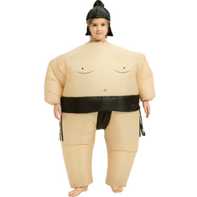 Threadsorcery inflatable sumo costume for kids, quick inflate for easy playtime.
